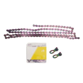 9 Speed Bicycle Chain Lightweight Alloy Steel Mountain Road Bike Chain with Chain Link Connector Colorful