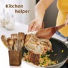 Wooden Spoons for Cooking - 11 Piece Natural Teak Wood