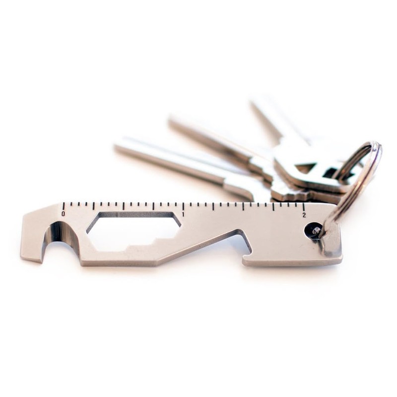 10-In-1 Key Tool - Keychain Multi-Tool (Bottle Opener - Screwdriver