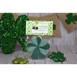 Amanda Creation The Leprechauns Made Me Do It Happy St. Patrick's Day Bag Toppers for Party Favor Treat Bags, Set of 20 Bag Toppers With 20 Self-Adhesive Bags Also Included
