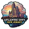 Atlantic City New Jersey Sticker 4 Inch - Waterproof Vinyl