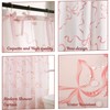Luxape Luxape Bow Shower Curtain, Coquette Handcrafted Bow Tie Bath