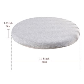 Dafape Seat Cushion Chair Pad, Round Non-Slip Comfortable Floor Soft Dining Chairs Office Bedroom Living Room Kitchen Chair Cushions Indoor (Gray)