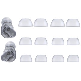 Replacement Silicone Tip Ear Tips Compatible with Beats Studio Buds + Headphones,Fit in Case, Studio Bus Plus Earbuds Tips, S/M/L 6 Pairs Transparent 713