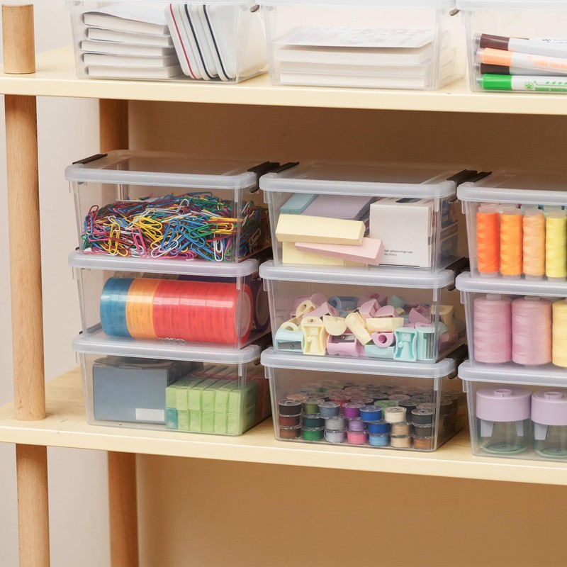 Citylife 1.3 QT 20 Packs Small Storage Bins Plastic Storage