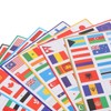 BESPORTBLE 7 Sheets Waterproof Flag Stickers - Mixed National Flag