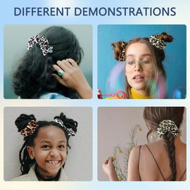 Leopard Print Hair Band for Women Girls Leopard Print Scrunchie for Thick Thin Hair Cheetah Hair Accessories Bobbles for Women