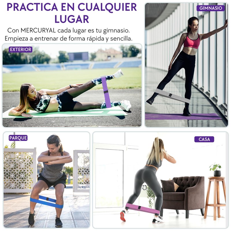 MERCURYAL Pack of 3 Elastic Muscle Bands - Gluteos Elastic