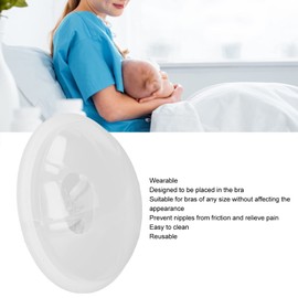 Recolector De Leche Materna, 2pcs Protectores De Lactancia, Usable Buena Ventilación Protector De Leche Materna Silicona De Grado Alimenticio, Anti Galactorrea Para La Vida Diaria