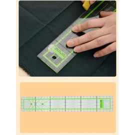 Quilting Sewing Ruler,5 x 30cm High Transparent Sewing Drawing Template Tailor Dressmaker Quilting Tool with Grid Lines for Designers Tailors Quilting Sewing Crafts