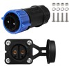 GaiRen 50 Amp Industrial Connector, 8AWG 2 Pin Waterproof IP67