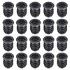 sourcing map 20Pcs Threaded Inserts, M10-1.5x20 Zinc Plated Carbon Steel