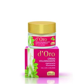 Helan D'Oro - Volumising Face Moisturiser for Skincare Routine with Vitamin C to Stimulate Collagen & Elastin Synthesis - Moisturising, Nourishing & Brightening Neck & Face Cream - Made in Italy, 50ml