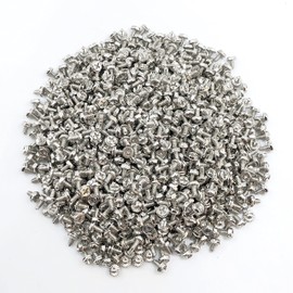 Bfenown100PCS 6#-32x6 Hex Phillips Head Replacement PC Computer Case Mounting Screws Fastener for Building Repairing and Maintaining Computer Systems Silver
