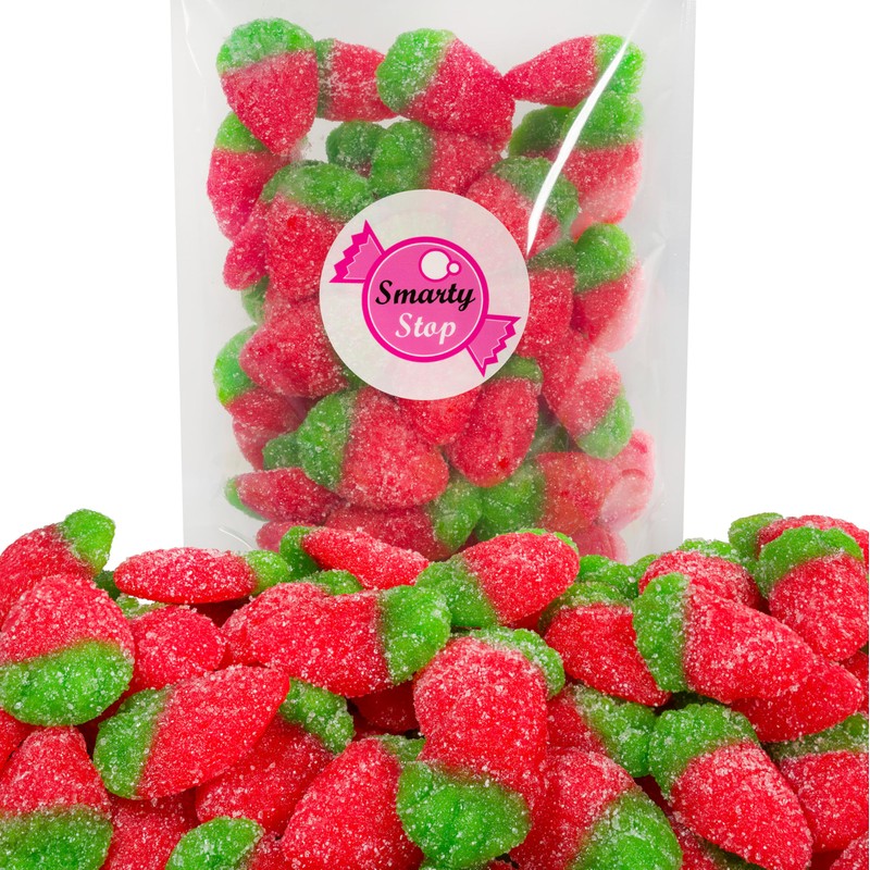 Smarty Stop Sour Whole Strawberry Shapped Gummy Candy (2.2 Pound)