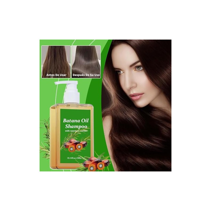 Batana Oil Shampoo, Batana Shampoo with Rosemary Extract, Champú De