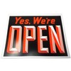 Extra Large Yes We're Open & Closed Window Sign, 15"