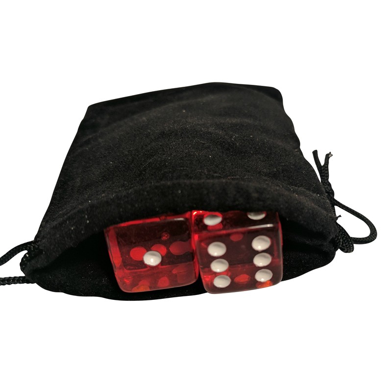Craps Dice (5-Piece Set) | Professional 19mm Casino Quality |