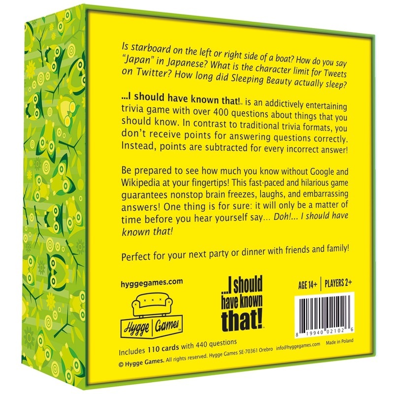 I should have known that! - A Trivia Game About