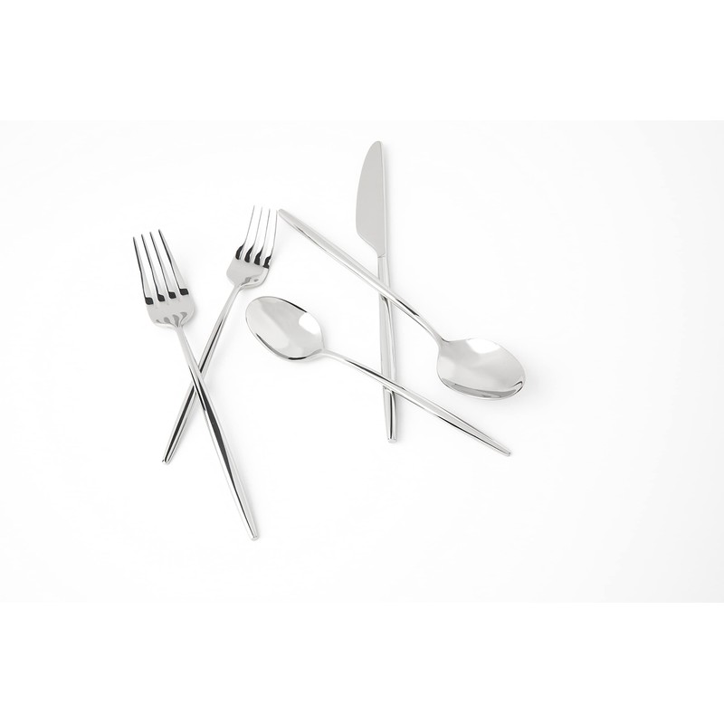 Cambridge Silversmiths Gaze Mirror 20 Piece Flatware Set, Service for