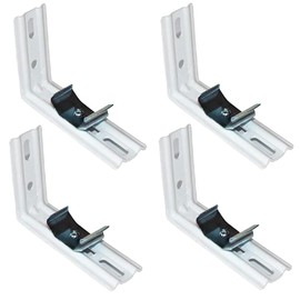 L Bracket 4pcs Vertical Blind Bracket Clips for Vertical Blinds with Headrail Width 1-1/2" (38mm) Outside Mounting