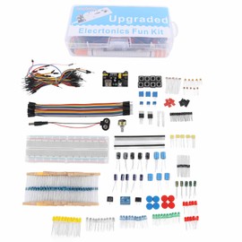 Electronics Component Kit Starter Fun Assortment 830 Tie Points Breadboard Resistor Capacitor Diode Module for R3