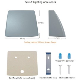 Arrownine Landscape Lighting Low Voltage Deck Lights 5W 12-24V,Outdoor Waterproof Fence Post Lights for Patio Stairs Yard Railing Wall Light Warm White Bronze Color 2 Packs