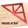 AKNgoes Precision Triangle Square 12inch, Metric & Imperial Scale Framing