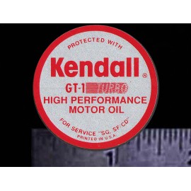 KENDALL - GT-1 High Performance Oil - Original Vintage Racing Decal/Sticker