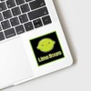 CafePress Funny Lime Valentine Small Die Cut Sticker, 3"x4" Glossy