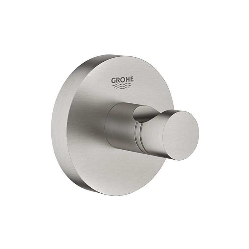 GROHE Start 41173DC0 Bathrobe Hook (Material: Metal, Concealed Fixing, for