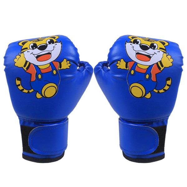 Youth Boxing Gloves,PU Leather Cartoon Pattern Junior Mitt for Training