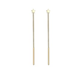 Elli Astro Basic Trend Women's Earrings Star in 925 Sterling Silver, Sterling Silver, None