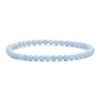 Genuine Gemstone Bracelet with Round 4 mm Beads – Various