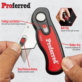 Proferred Folding Utility Knife, 6", T54005