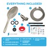 SparkPod 6-Inch High Pressure Handheld Shower Head with Hose -