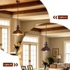 14" Copper Farmhouse Pendant Light, Retro Red Bronze