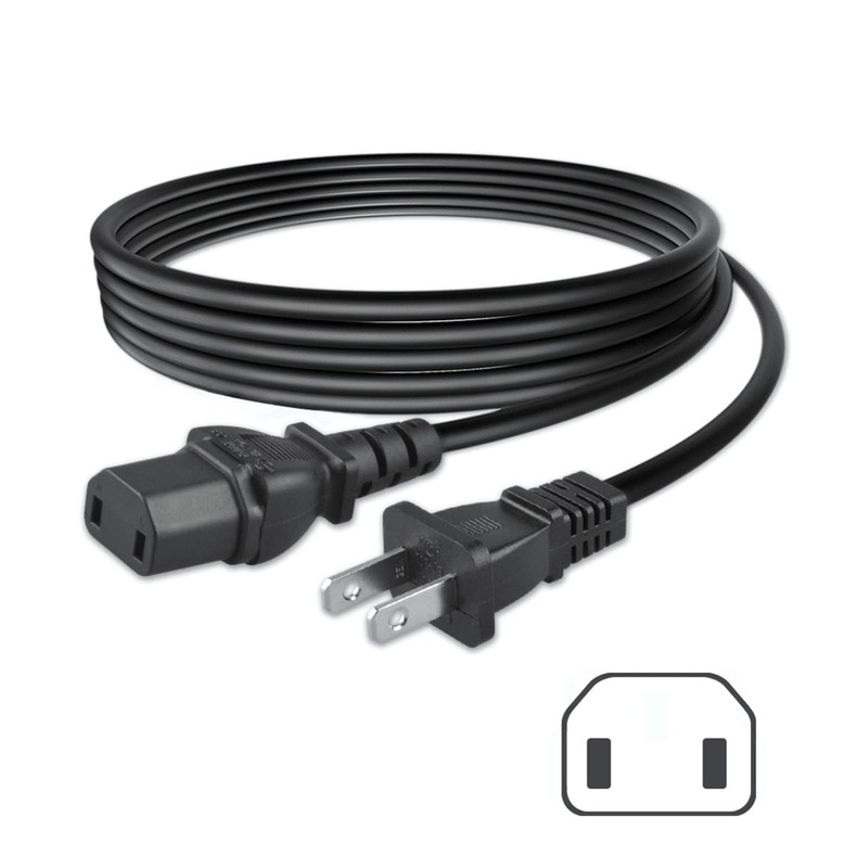 PKPOWER 2-Prong AC Power Cord Cable Lead Replacement for Model