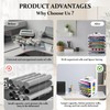 CELSOL Vinyl Roll Holder, Countertop Cabinet Vinyl Roll Storage Organizer,
