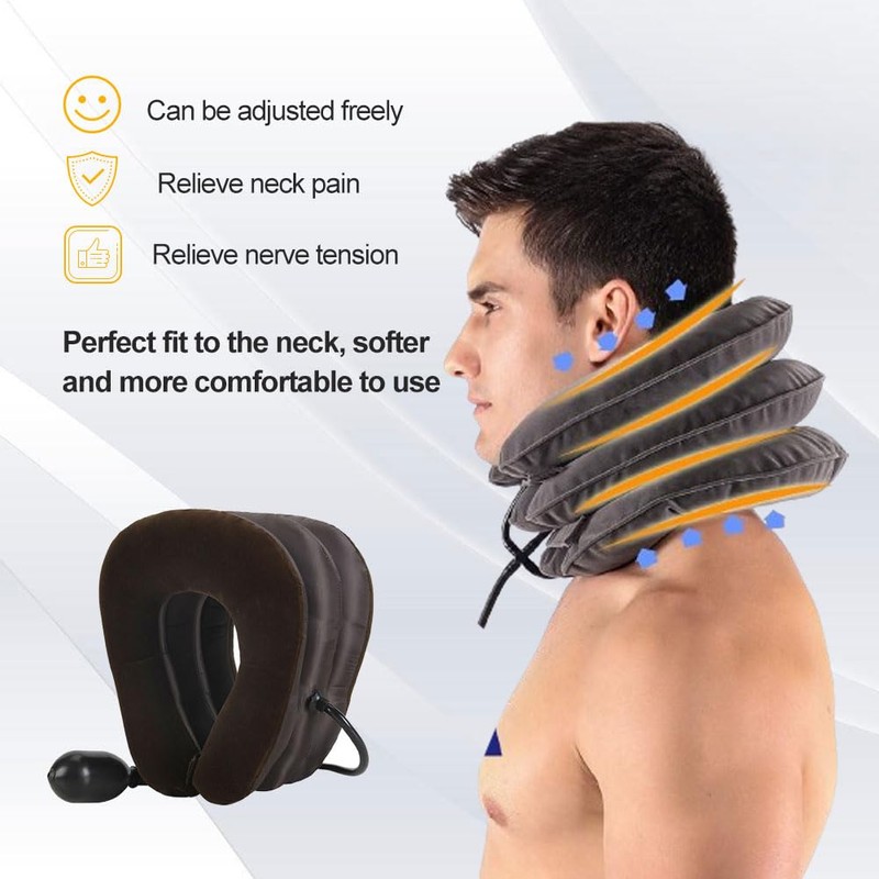 Cervical Neck Traction Device, Neck Support, Neck Massager, Neck Pull
