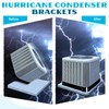 MorningRo 4 Pack Hurricane Condenser Brackets with Screws 4-1/4'' Hurricane