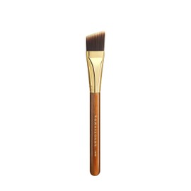 Desert Oak Series Angled Foundation Brush - 20mm Thin Contour Head for Cream/Stick Foundation, Precision Buffing & Detailing, Bubinga Handle & Brass Ferrule (CM 185)