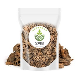Oh Herb 국산 연근차 볶은연근 1kg Domestic Lotus Root Tea Roasted Lotus Root 1kg