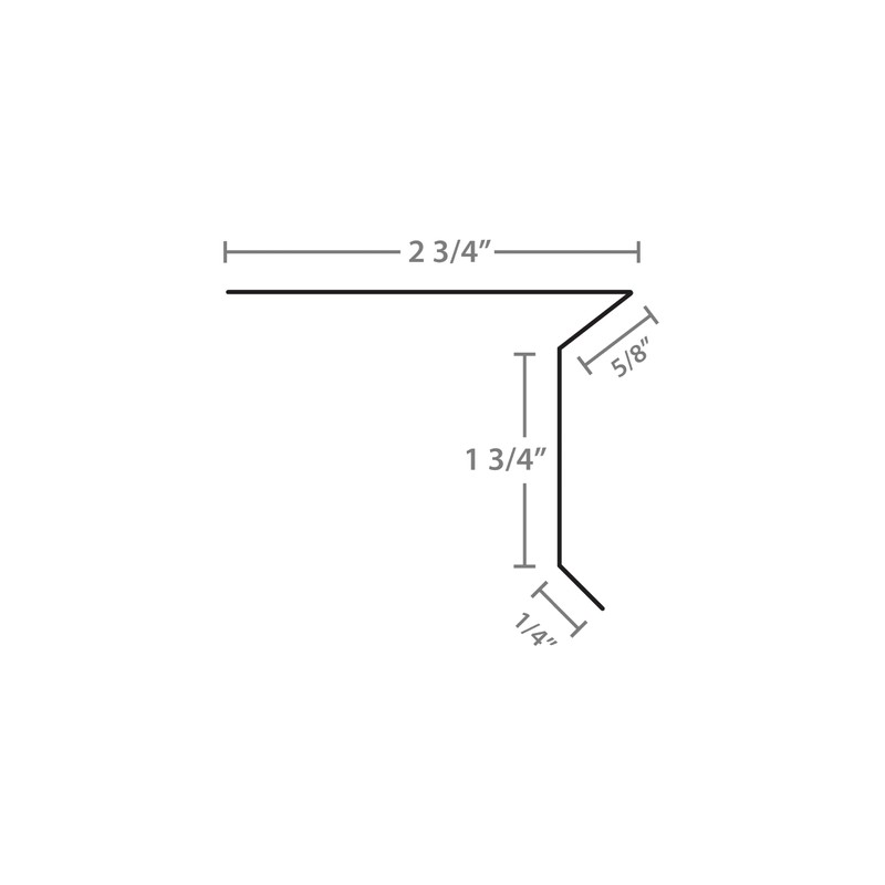 RDP D-Style Drip Edge (1.75" x 2.75" x 5', Black)