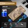 LcFun Electric USB Rechargeable Lighter, Windproof Plasma Dual Arc Lighter,