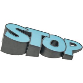 Stop Door Stopper Wedge, Blue - Fairly Odd Novelties - Funny Home, Office, Dorm Room Accessory Gift