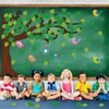Pajean 58 Pcs Classroom Tree Bulletin Board Set Trees Cutouts