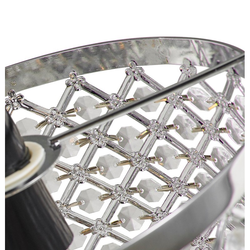 Modern Sparkly Ceiling Pendant Light Shade with Clear Beads by