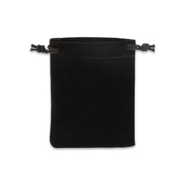 Auroris - Velvet Bag Approx. 9 x 7 cm Colour: Black - Pack of 5