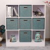 Posprica Storage Basket Bins,11×11×11 Foldable Storage Cube Boxes Fabric Drawer